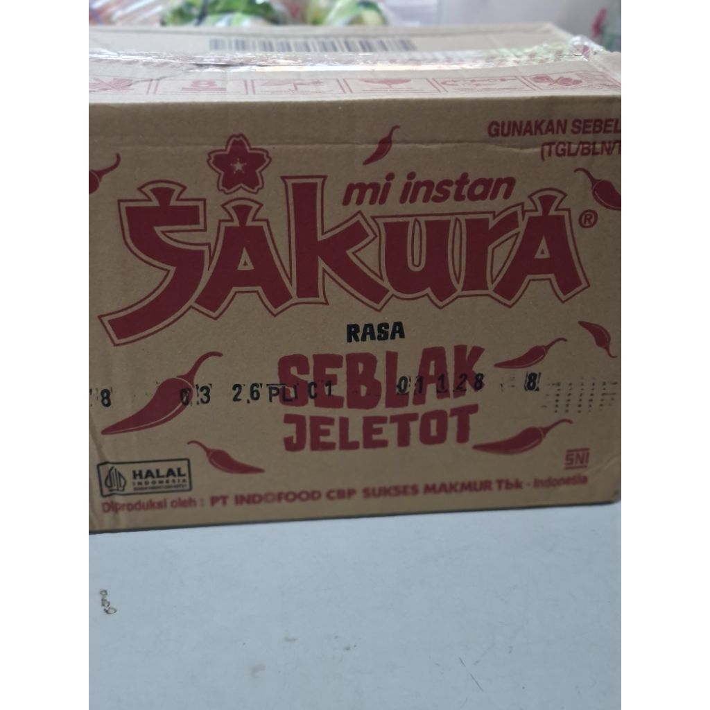 

MIE SAKURA SEBLAK JELETOT ((KARTON))