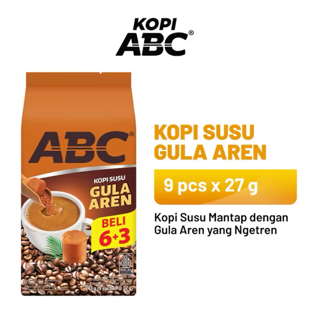 

ABC Kopi Gula Aren 9x27gr