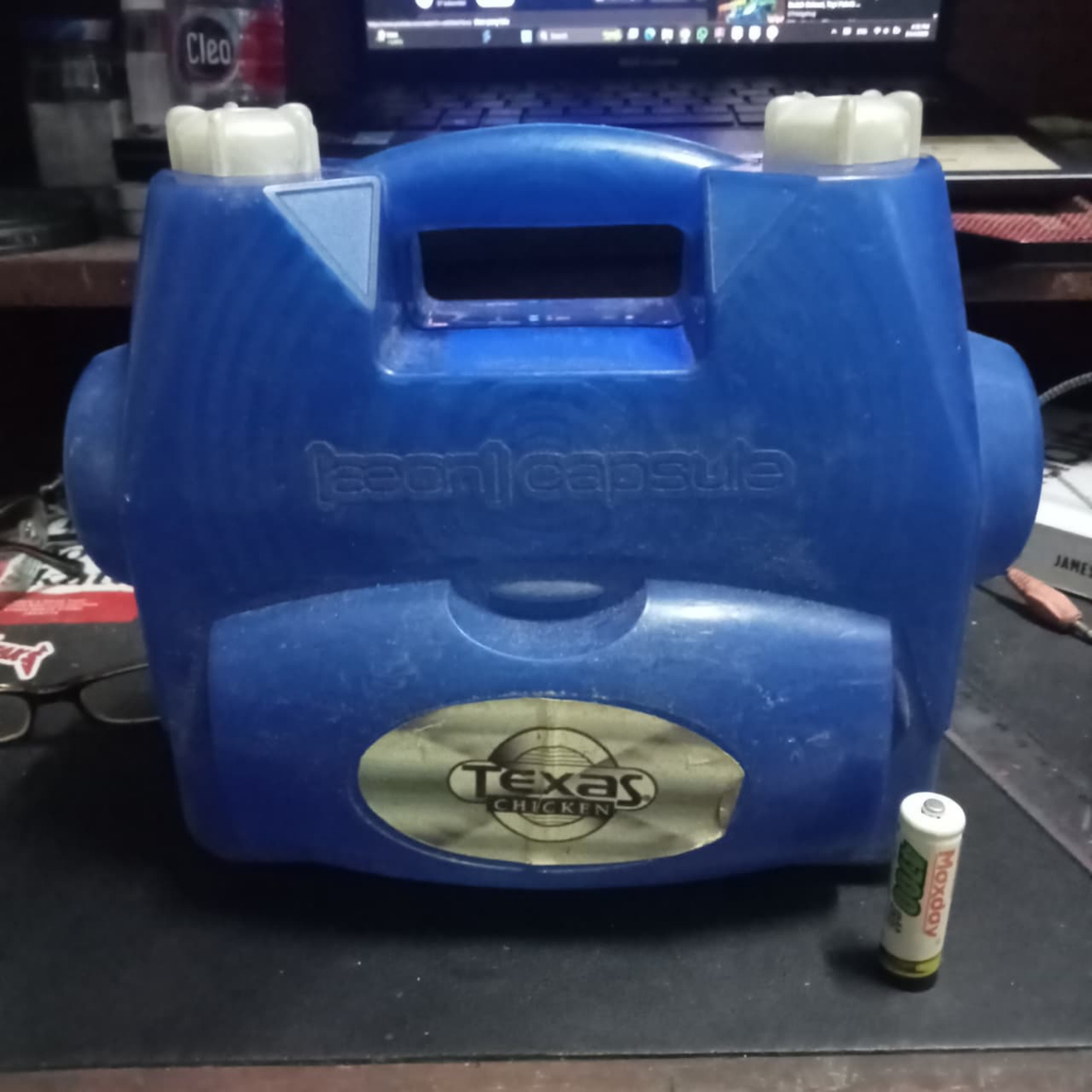 AEON CAPSULE TEXAS Chicken Tempat box bekal makanan Tempo Dulu