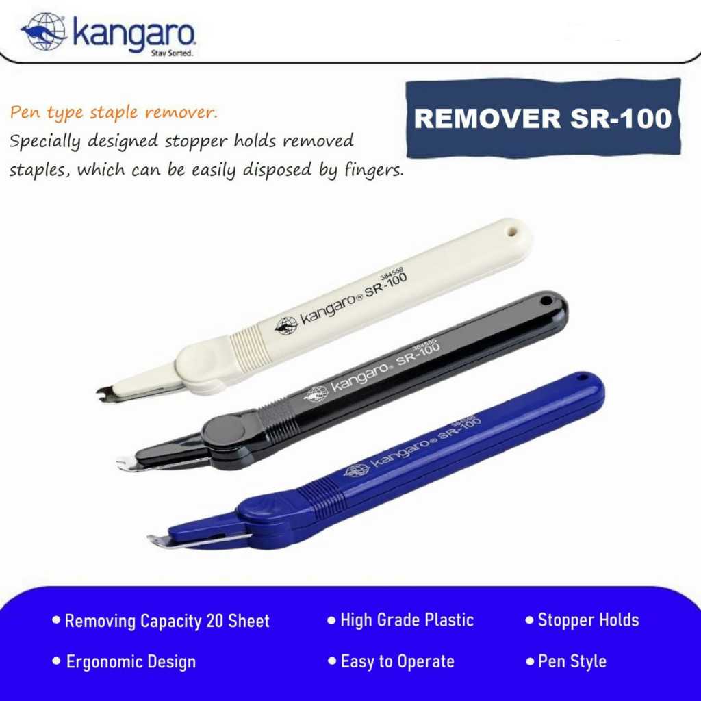 

Pencabut Staples / Alat Pelepas Isi Staples / Remover SR 100 Kangaro