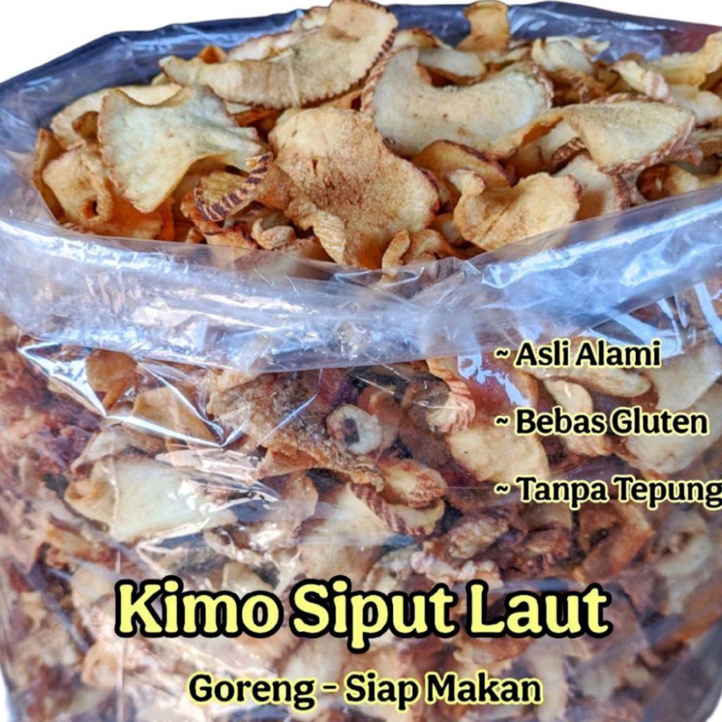 

Kimo Siput Laut Goreng Asli 100g - Keripik Alami Tanpa Tepung Gluten Free Cemilan Sehat Gurih Lokal Berkualitas Makanan