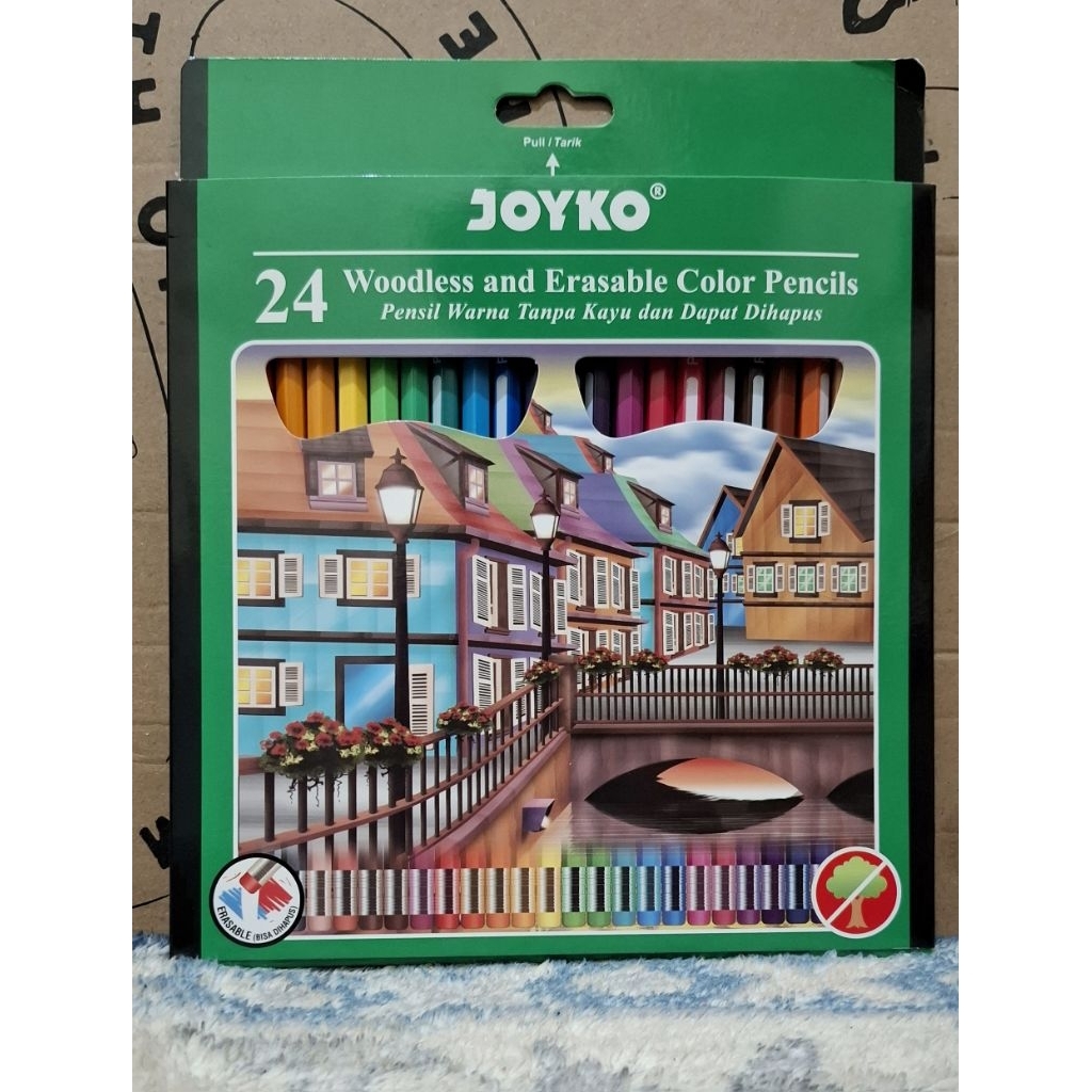 

Pensil Warna Joyko CP 115 24 Warna Bisa dihapus / Pensil Kelir Mewarnai CP-115 / Color Pencil 24 Color