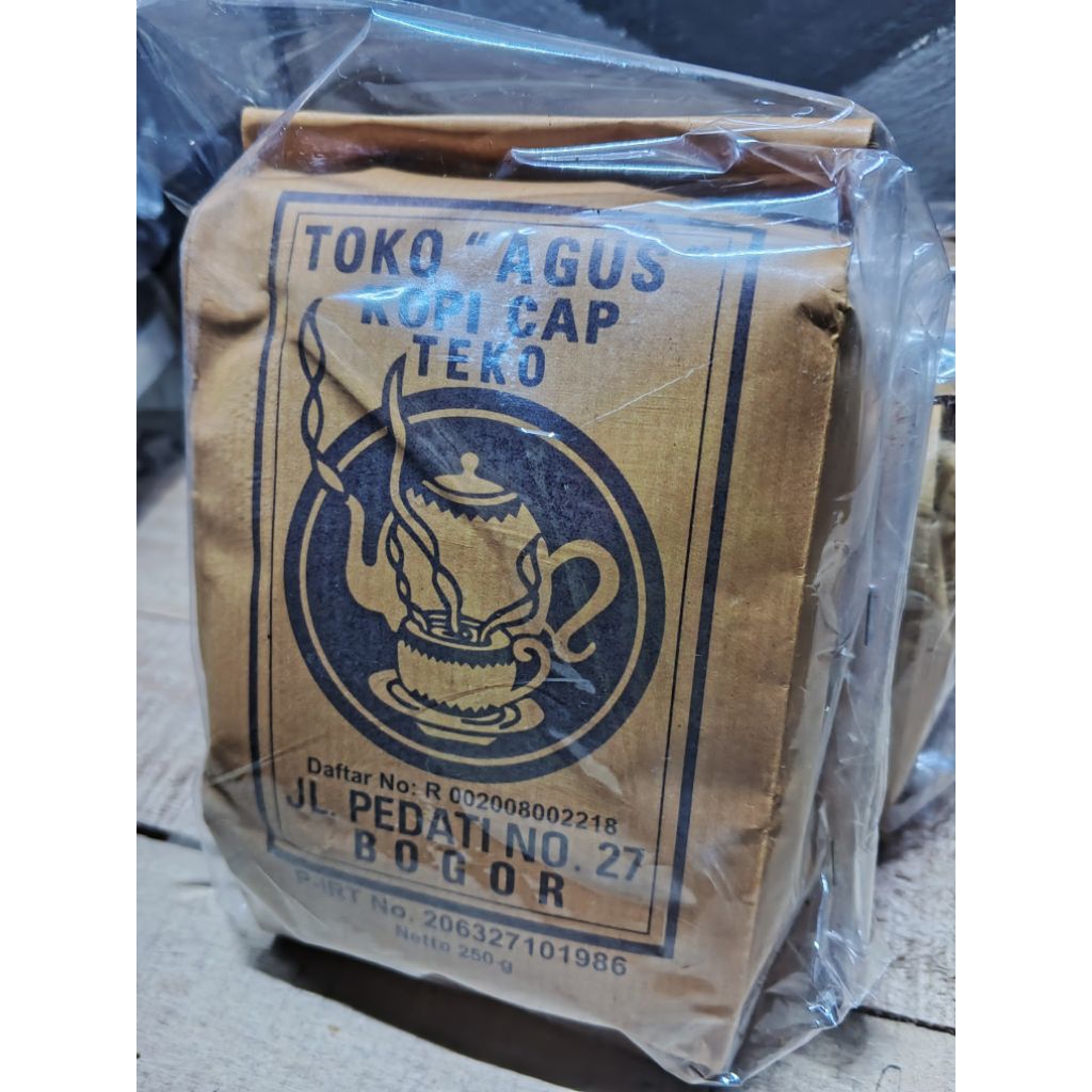 

Kopi cap teko toko "Agus" khas Bogor/kopi cap teko 250 gram