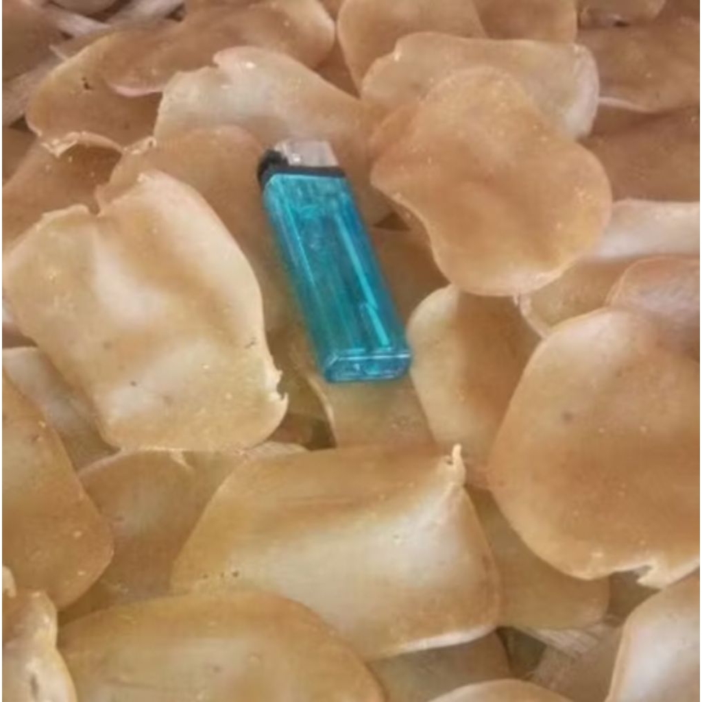 

KERUPUK BAWANG KETUMBAR Mentah kering Krupuk kampung