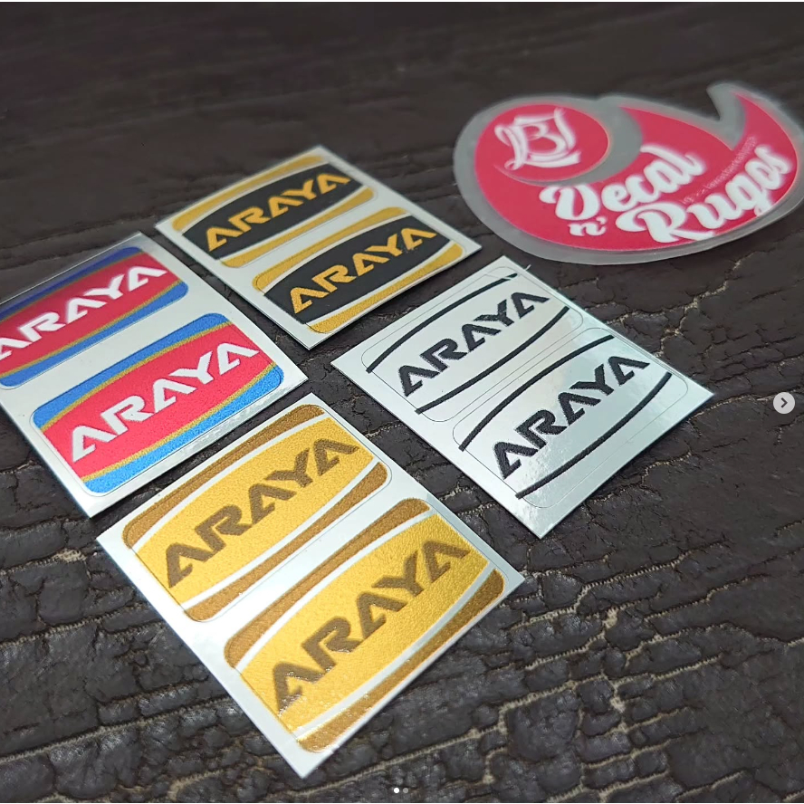 Decal Stiker Rims Araya 20in 24in 26in