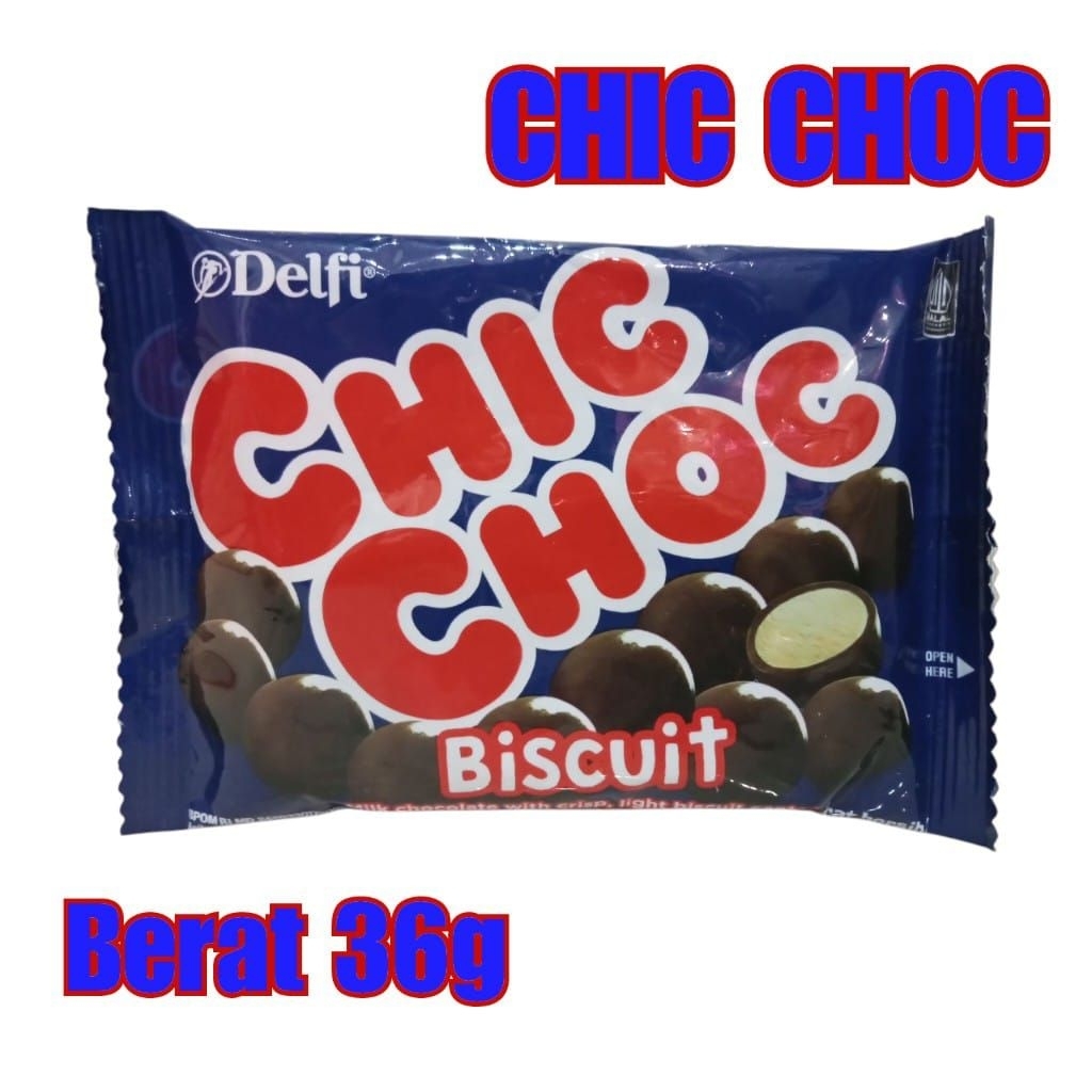

Delfi Chic CHOC Biscuit 36g / Cokelat Delfi / Cokelat Biscuit / Cemilan