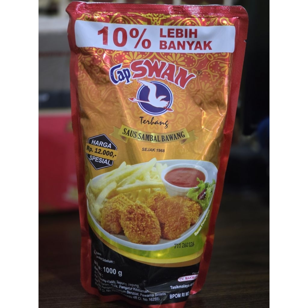 

Saos Sambal Swan Pouch 1 kg + 10%