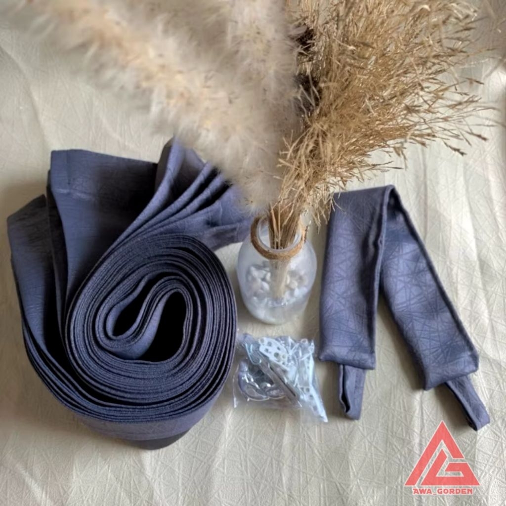 Gorden blackout model Plisket Gorden jendela bahan tebal gorden blackout polos