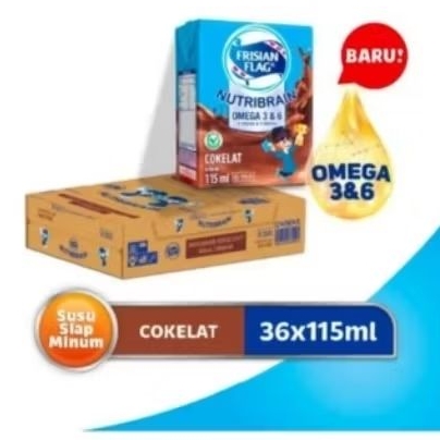 

susu UHT frisian flag 115ml 4 pcs rasa coklat