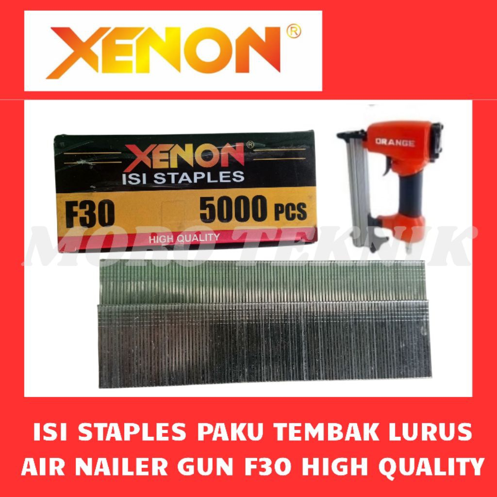 

MATA PAKU TEMBAK NAILER GUN STAPLES REFFIL F30 ORIGINAL
