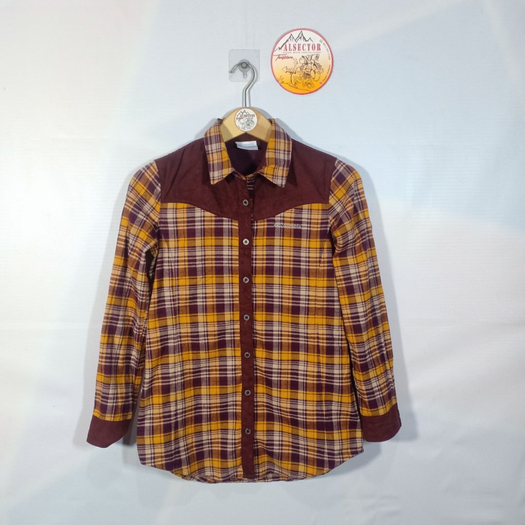 Kemeja Flanel Tebal COLUMBIA (preloved) Mulus Seperti Baru KMD1607-003