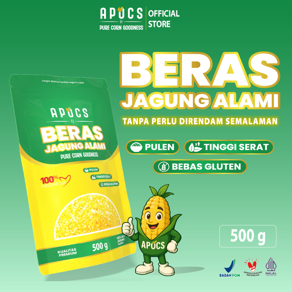 

Beras jagung Premium APOCS (500 g)