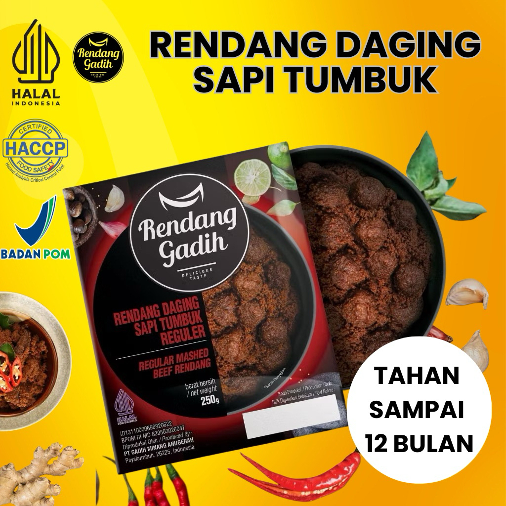 RENDANG DAGING SAPI TUMBUK - RENDANG GADIH PAYAKUMBUH