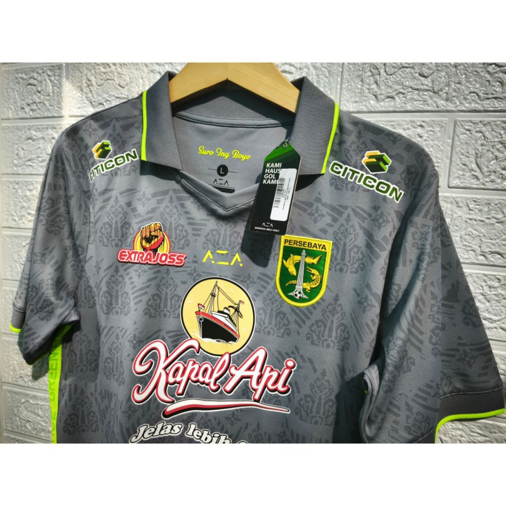 Jersey Original / Baju Bola Asli Persebaya Surabaya Away 2023 Replika by apparel aza