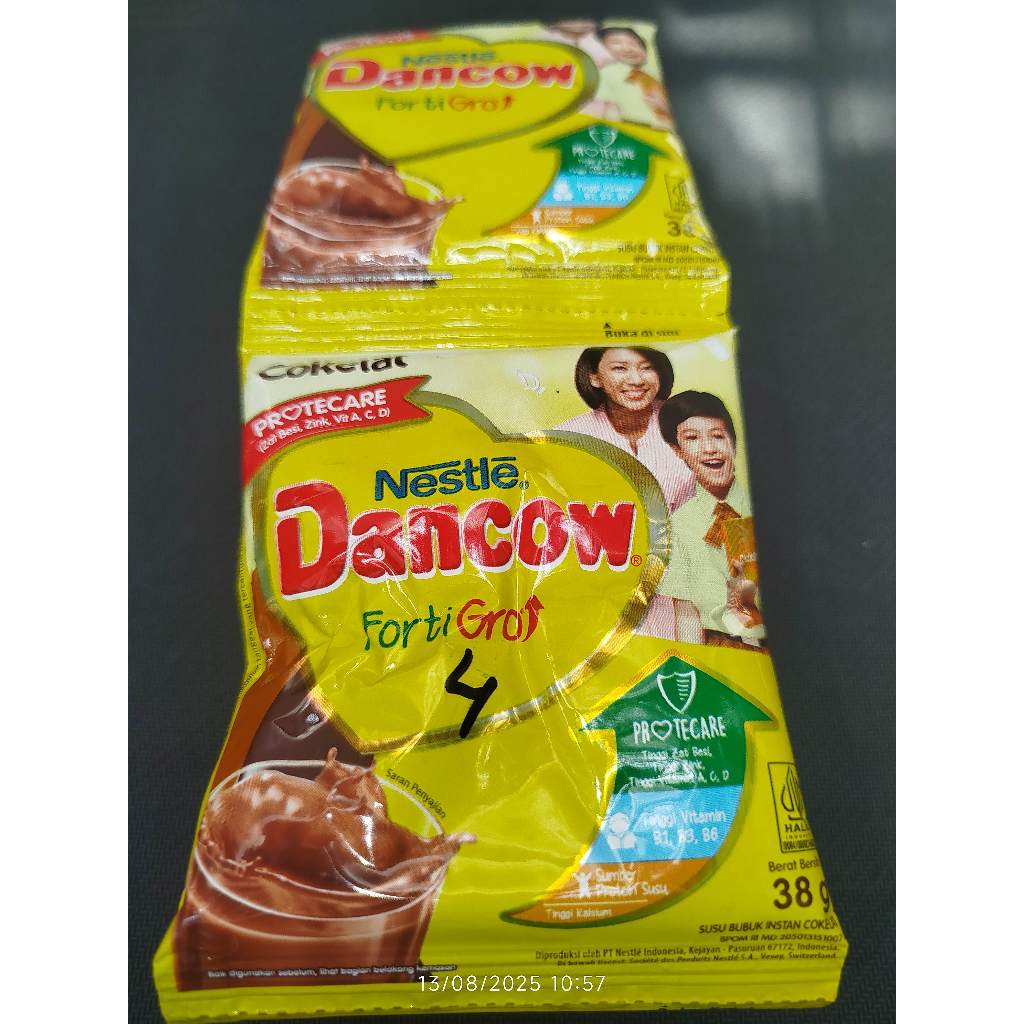 

Dancow Fortigro Cokelat – Susu Bubuk Instan Rasa Cokelat | Sachet 38g Paket 10