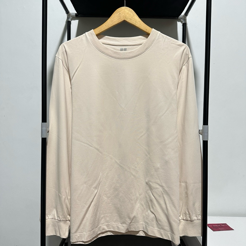 Uniqlo AIRism Sweatshirt Long Sleeve Rib L