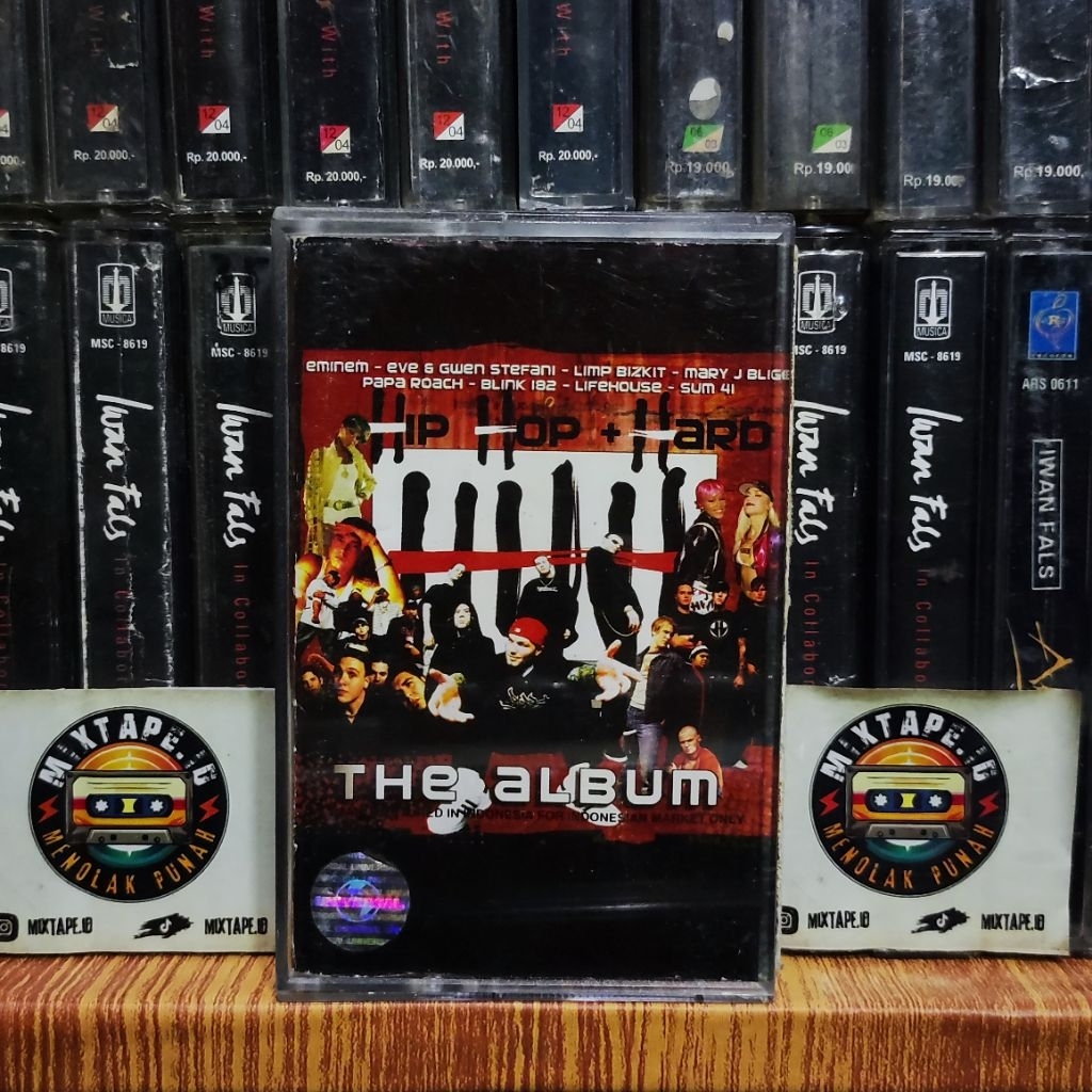 Kaset Pita - Hip Hop Hard - The Album - Kompilasi Barat - Eminem - Eve & Gwen Stefani - Limp Bizkit 