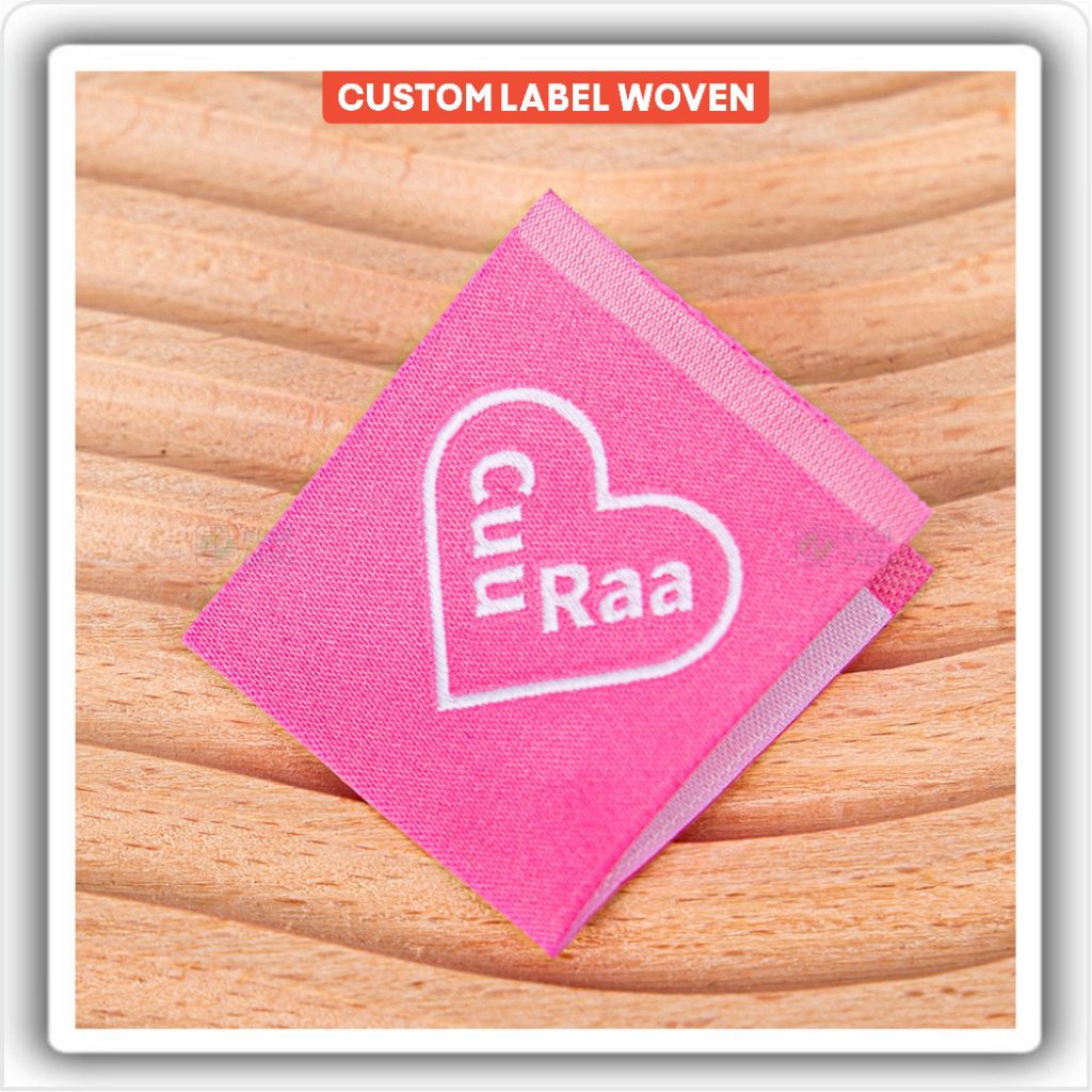 

(FREE DESIGN) Woven Label Premium, Custom Label Baju, Label Kerah, Label Slip, Custom Nama Sendiri
