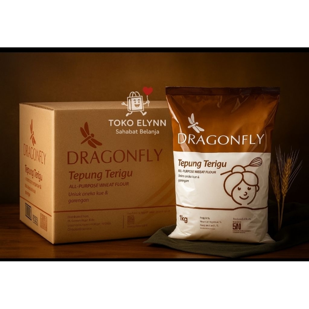 

Tepung Terigu Dragonfly isi 10 Pack x 1Kg
