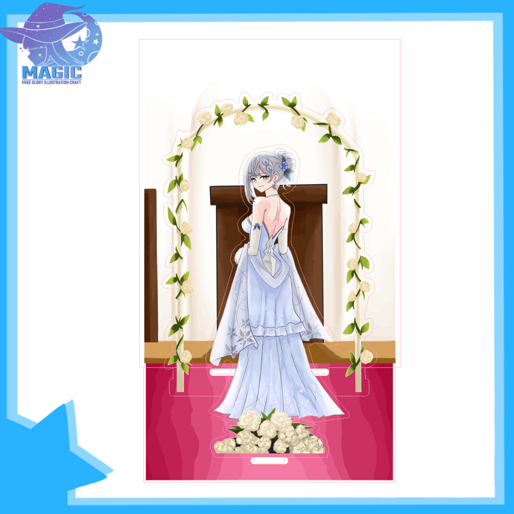 Standee Diorama Vestia Zeta Wedding - HoloID / Standee Diorama