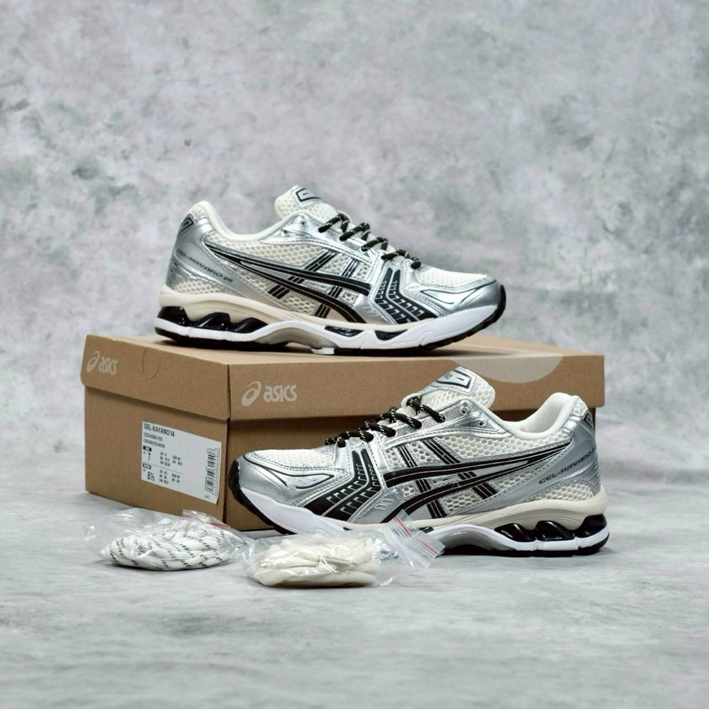 Sepatu Asic Kayano14 x kith cream scrab