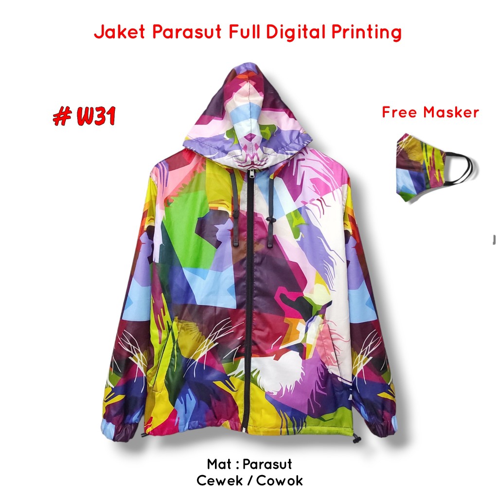 {Buatanku} Part 2 Jaket Printing Parasut Pria  dan Wanita Terlaris Jaket Terbaru Jaket Sepeda Jaket 