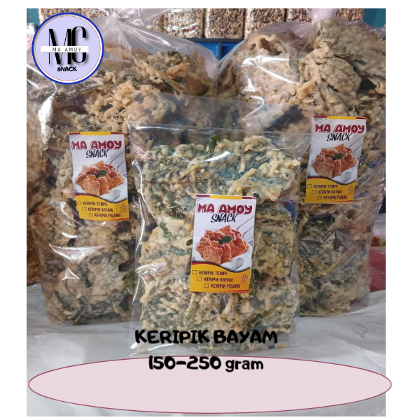 

Keripik Bayam Goreng Renyah 250gram Siap Makan