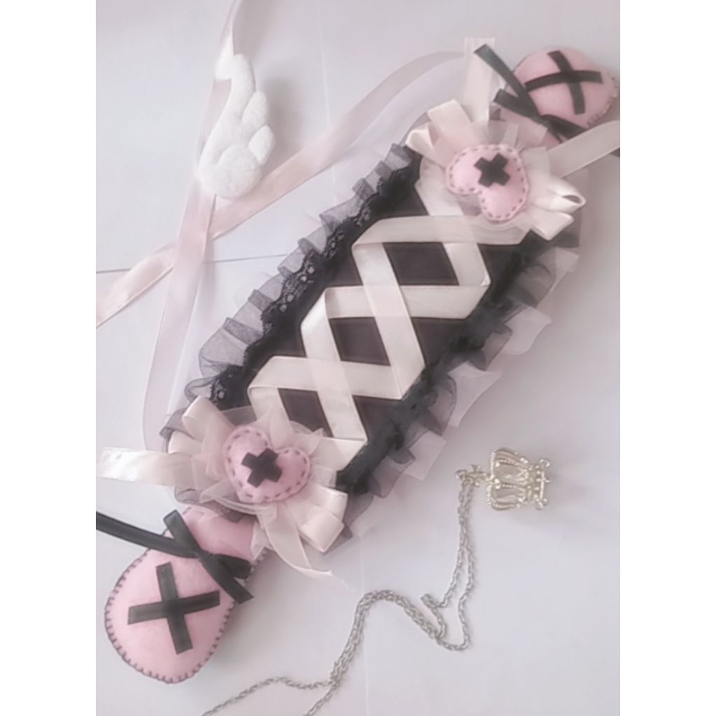 Headdress Jirai Kei My Melody Headband Bonnet Lolita Renda Cosplay Maid Bando Jirai Kei Harajuku Jap