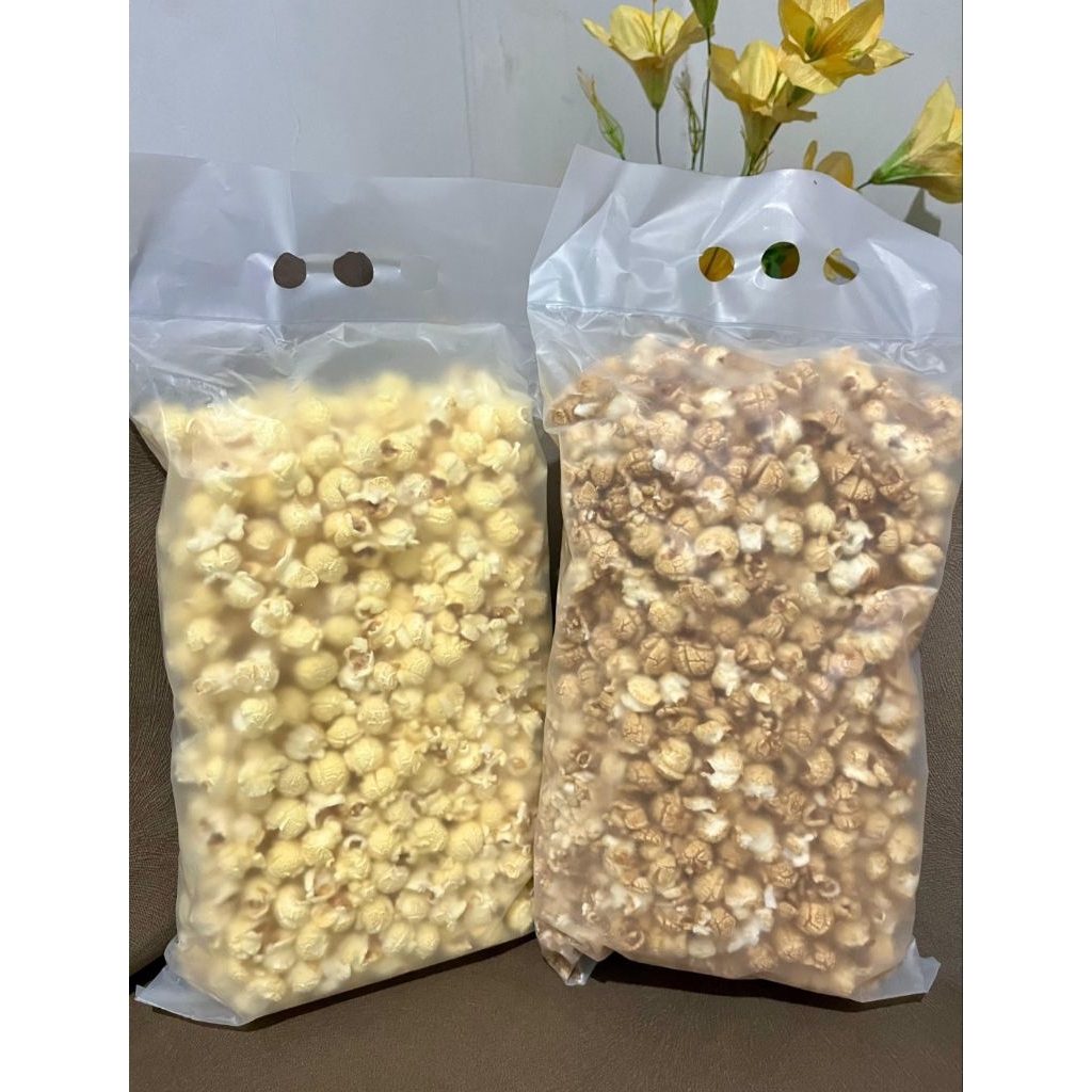 

Popcorn caramel dan salty ala XX1 dan C6V