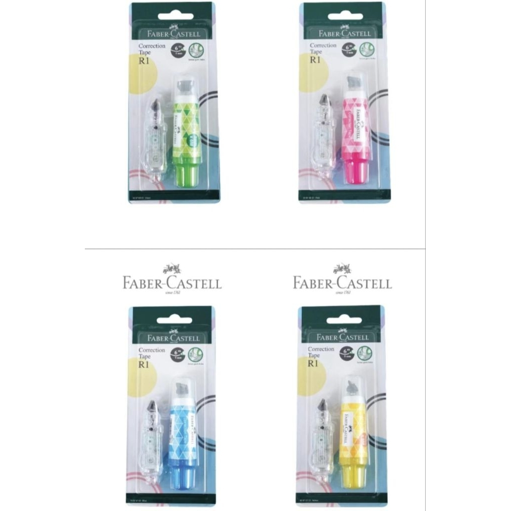 

Faber-Castell Correction Tape R1 Series Free refill / Tipe x kertas R1/QJR/QAR/QDR/QBR/CHAMELEON Faber Castell