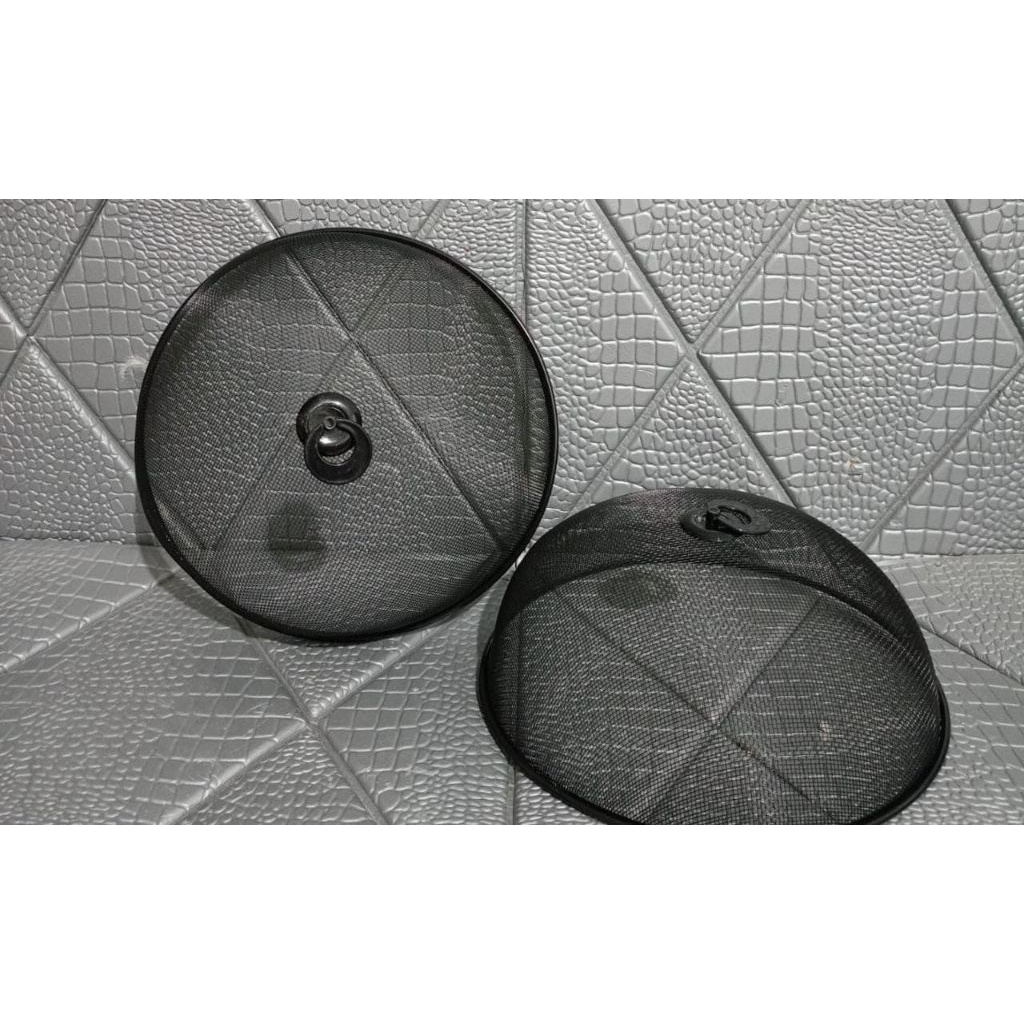 Tudung Saji Stainless Hitam 30cm