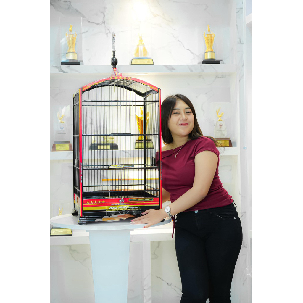 (ORIGINAL) Sangkar Andri Bolang Production Kosan 40x40 Water Slide Decal Sangkar Kostan Cendet Cucak