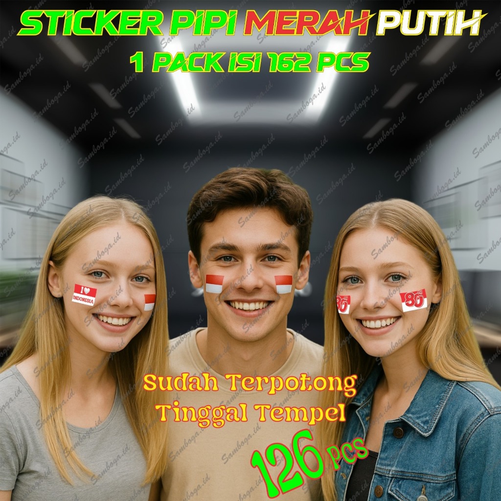 

Stiker Pipi Merah Putih - Stiker Bendera Merah Putih Pipi
