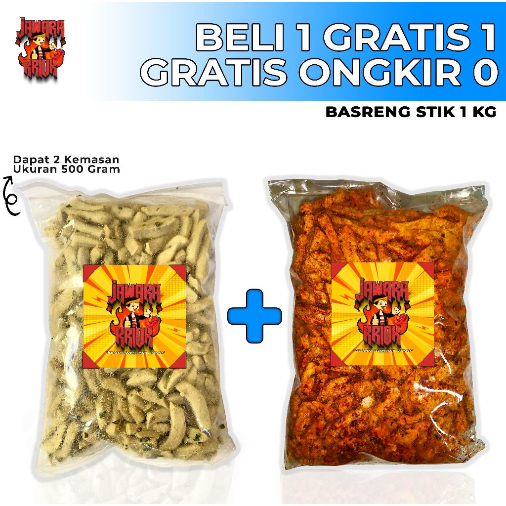 

JAWARAKRIUK - PROMO BELI 1 GRATIS 1 BASRENG KRISPY 1KG Rasa Original 500gr Pedas 500gr Xtra Pedas 500gr Bumbu Melimpah Food Snack