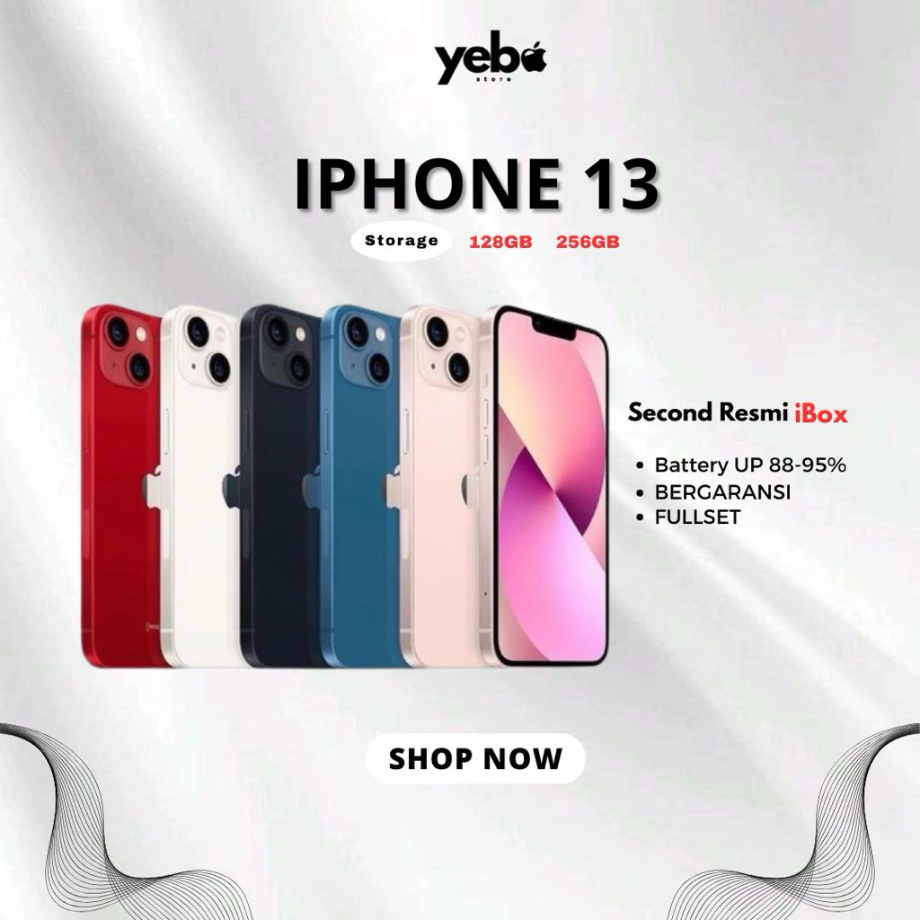 iPhone 13 128 256 Gb Second iBox Resmi
