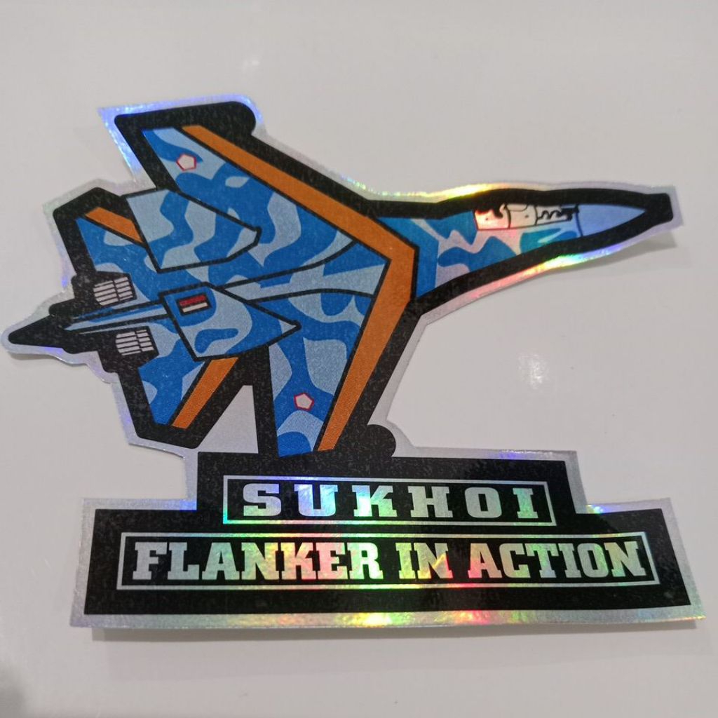 

stiker SUKHOI/stiker hologram glossy