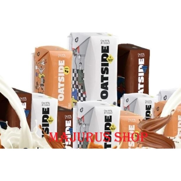 

Susu Oatside Oatmilk UHT 200ml Sedotan |Straw Isi 24pcs/Dus–Barista Blend, Coklat, Chocomalt, Coffee
