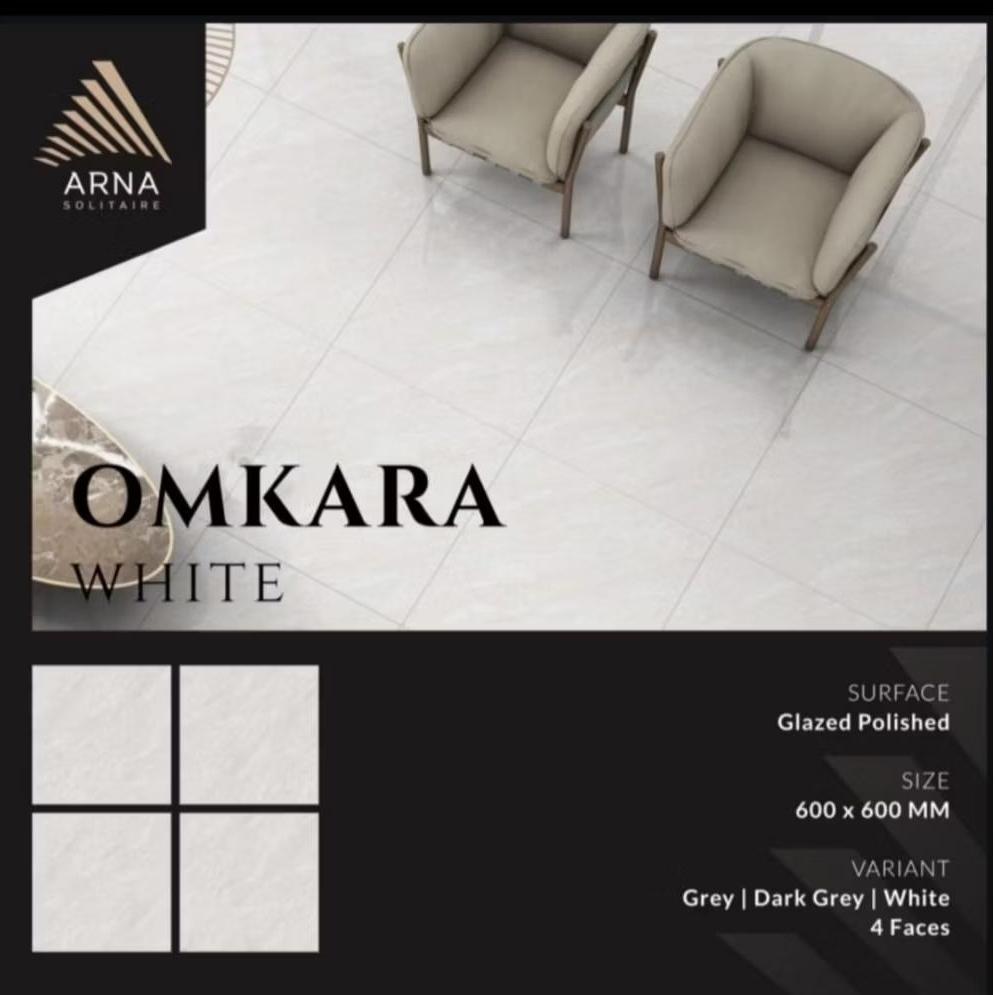 Granit arna 60×60 omkara white glaze polish