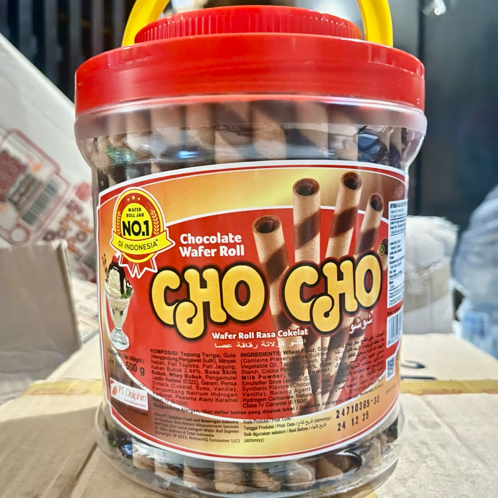 

cho cho chocolate wafer stik 500g exp 12.25