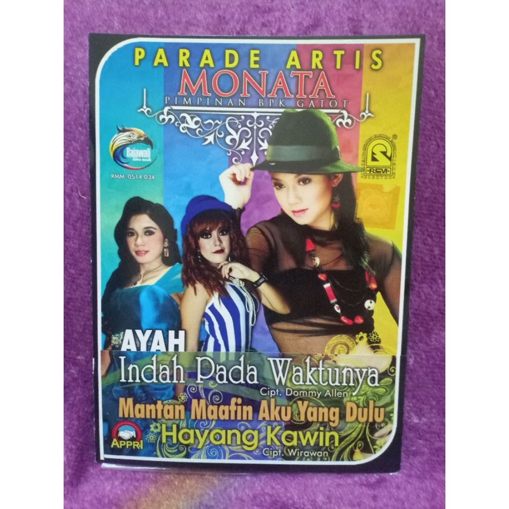 KASET VCD MONATA INDAH PADA WAKTUNYA