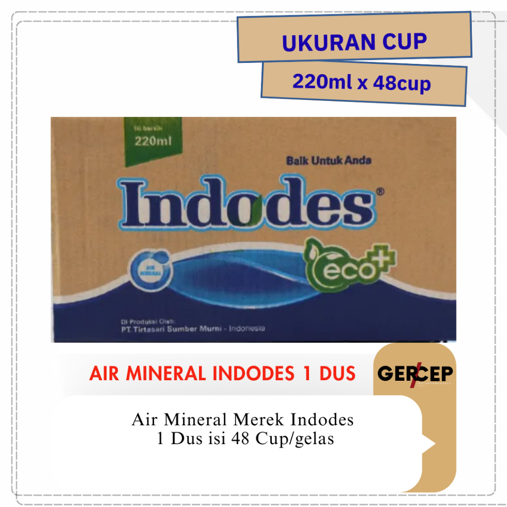 

Indodes 1 Dus Isi 48Cup / Air Mineral Indodes 1 Karton