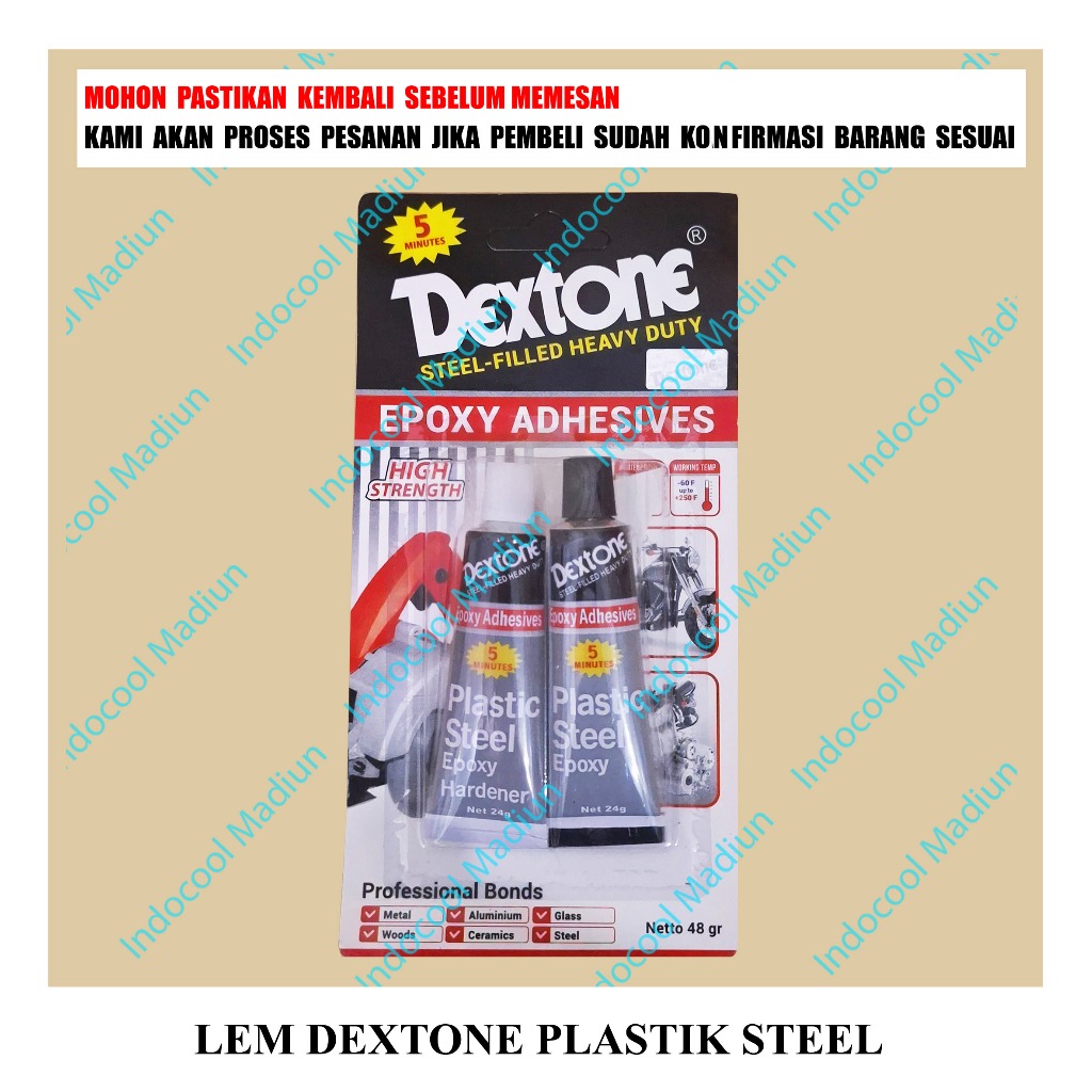 LDP LEM SERBAGUNA / LEM DEXTONE EPOXY / LEM DEXTONE PLASTIK STEEL
