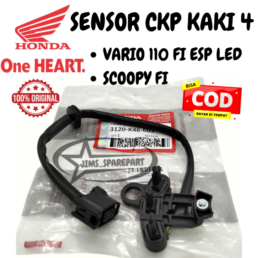 SENSOR CKP KAKI 4 HONDA K46 VARIO 110 FI ESP LED SCOOPY FI SENSOR SPULL KUALITAS ASLI AHM HGP