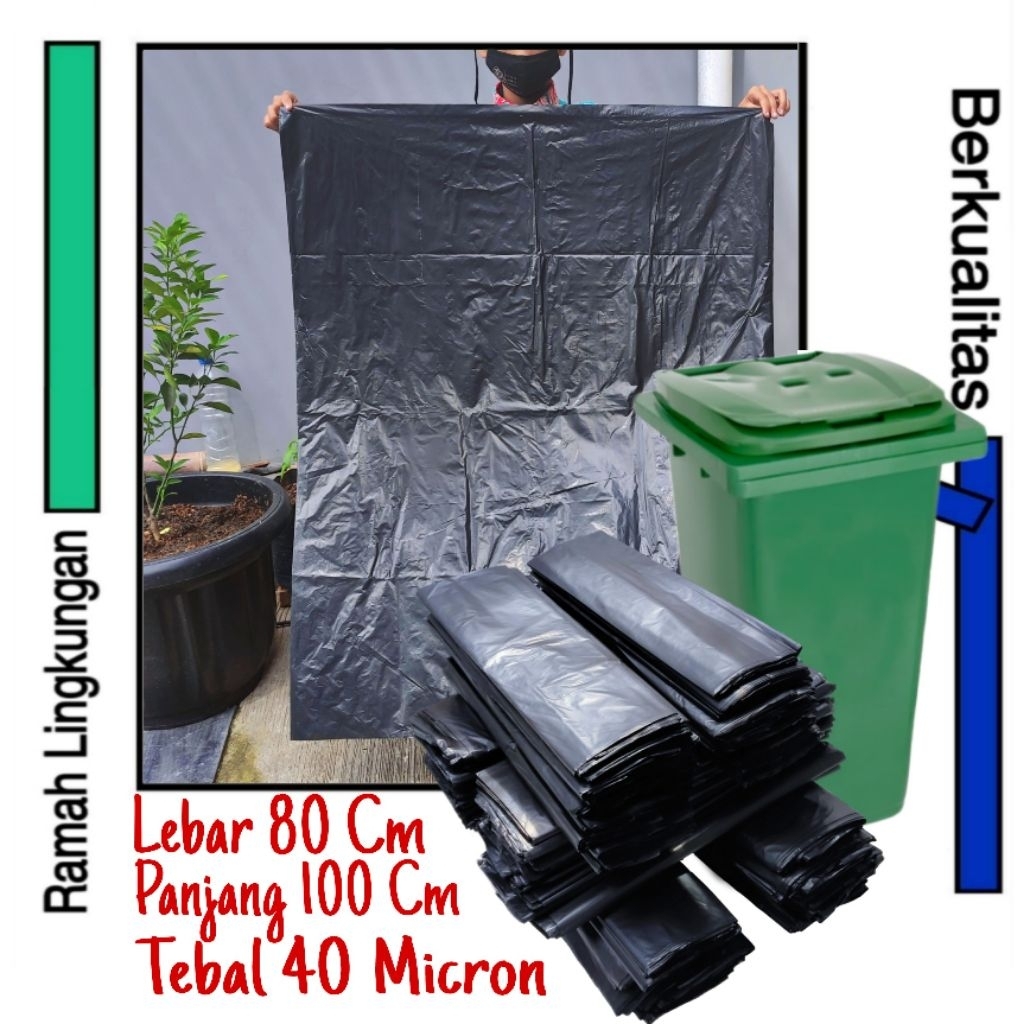 Plastik hitam 80x100 Cm , Kantong Sampah hitam 80 x 100 Cm , Kantong Plastik hitam 80 x 100 Cm , Kan