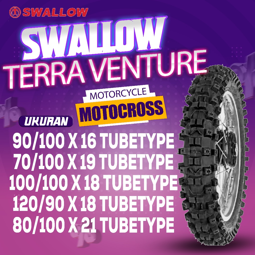 BAN SWALLOW TERRA VENTURE / BAN RING 16 / BAN RING 19 / BAN RING 18 / BAN RING 21 / TUBETYPE / MENGG