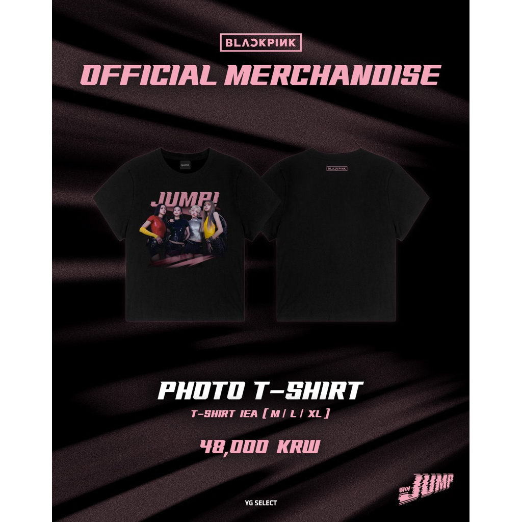 [PRE ORDER] MD PHOTO TSHIRT BLACKPINK JUMP OFFICIAL MURAH
