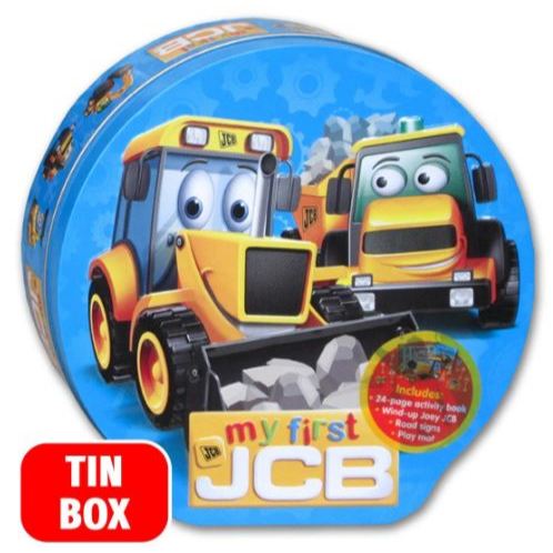 My First JCB Digger Friends Tin Box Set - Buku dan Mainan