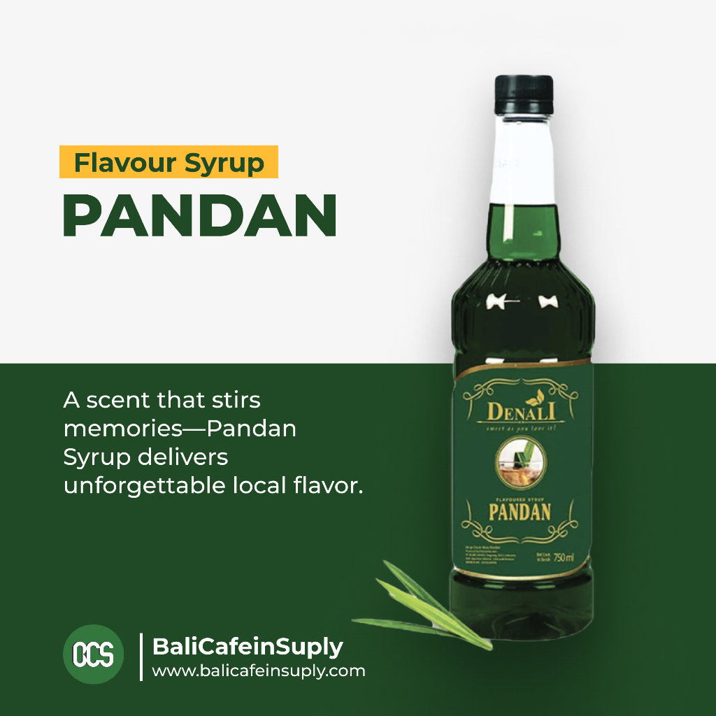 

Denali Syrup Import Pandan 750ml -/ Pandan Denali