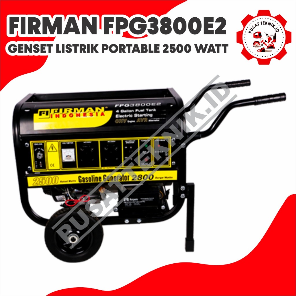 FIRMAN FPG3800E2 GENSET FIRMAN 2500W GENERATOR FIRMAN FPG 3800 E2