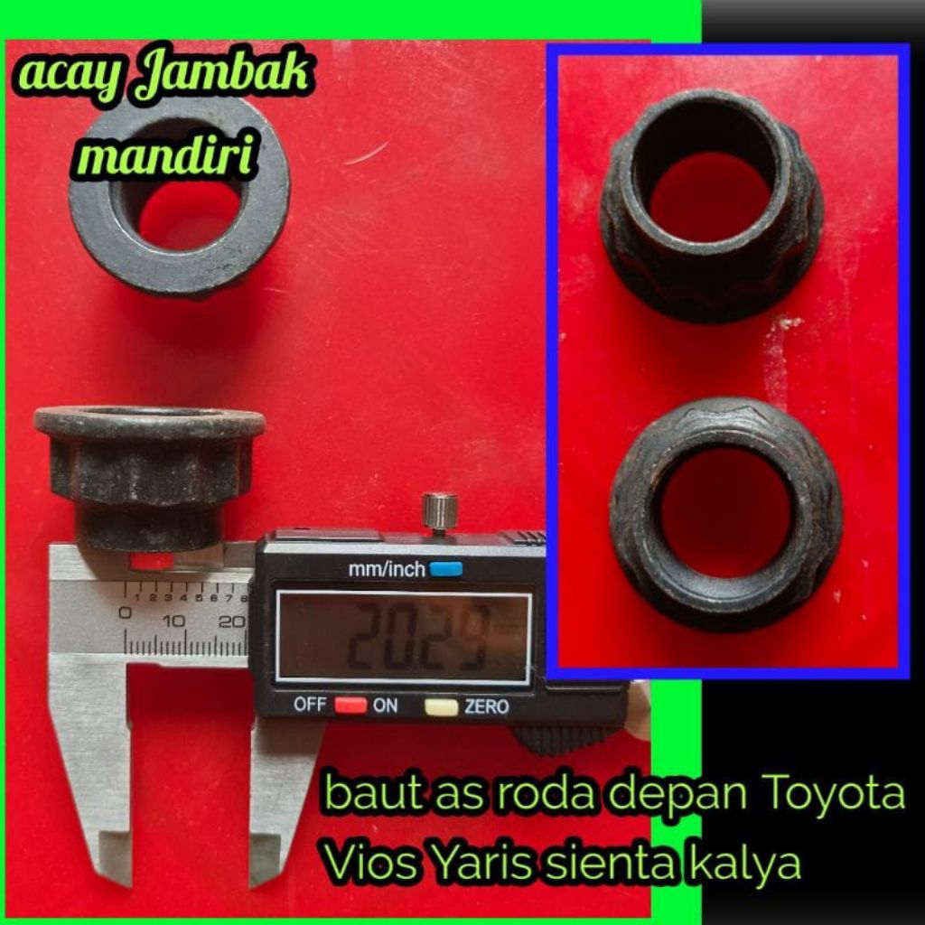 mor as roda depan mobil Toyota Vios Yaris Sienta Kayla